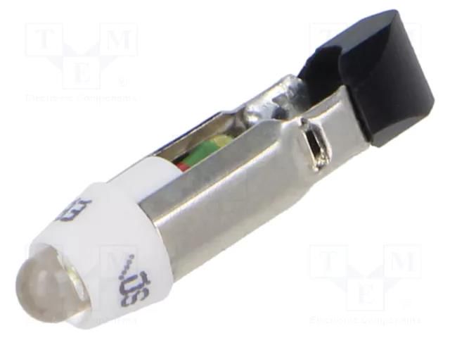 LED lamp; white; T5,5K; 24VDC; 24VAC; plastic; 3mm; -20÷60°C CML INNOVATIVE TECHNOLOGIES 1504135W3
