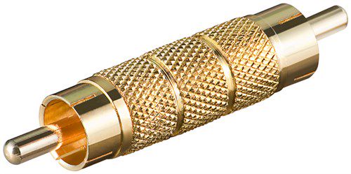 RCA Adapter, Male to Male, Gold Version - RCA plug > RCA plug 11596