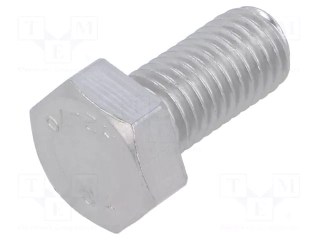 Screw; M12x25; 1.75; Head: hexagonal; A2 stainless steel; DIN 933 BOSSARD B12X25/BN622