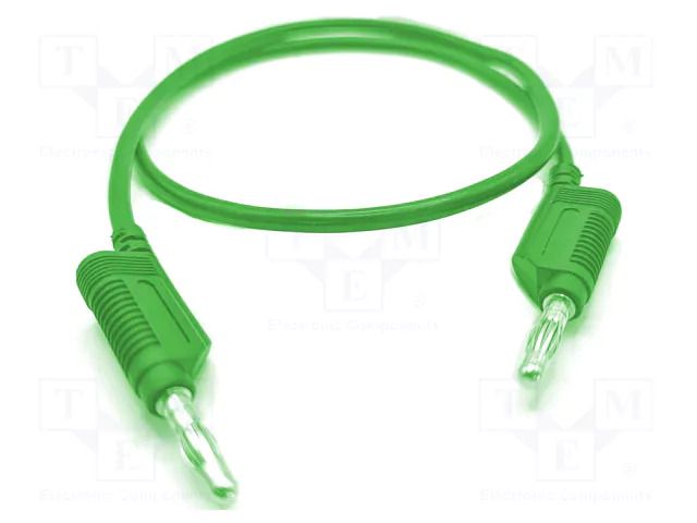 Test lead; 60VDC; 32A; banana plug 4mm,both sides; Len: 0.5m MUELLER ELECTRIC 22.170-0.50M-5