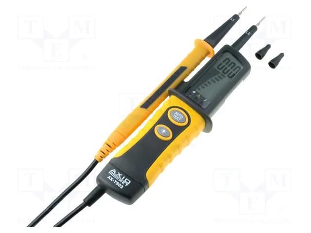 Tester: electrical; LCD; 3,5 digit (1999); Sampling: 3x/s; 0÷60Hz AXIOMET AX-T903