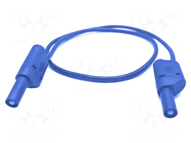 Test lead; 32A; banana plug 4mm,both sides; Urated: 1kV; Len: 2m MUELLER ELECTRIC 22.421-2M-6
