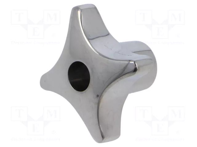 Knob; Ø: 40mm; Int.thread: M8; H: 25mm; assembly pass through hole ELESA+GANTER GN6335-A4-40M8DPL