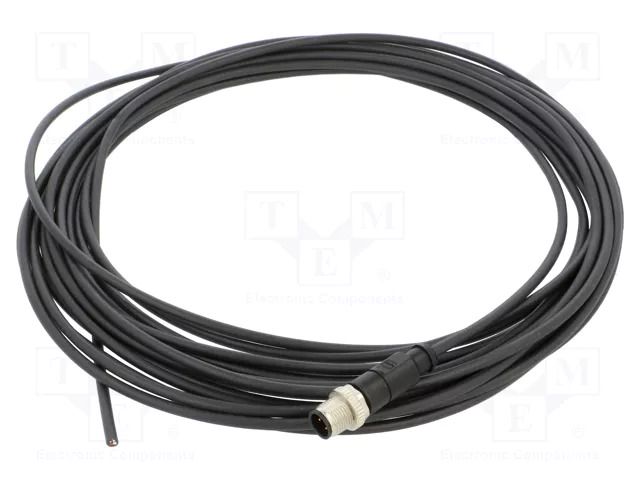 Connector: M12; plug; male; PIN: 4; straight; cables; 10m HARTING C21320000000057