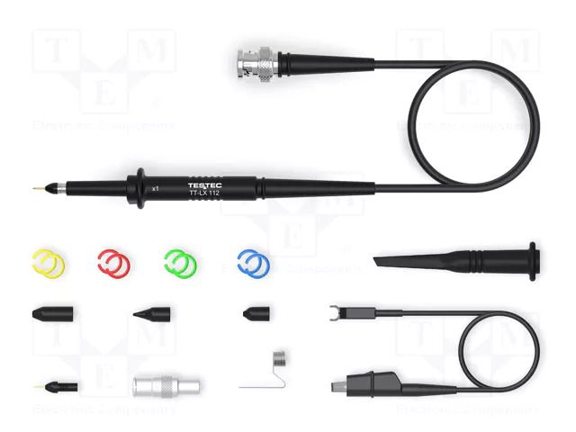 Probe: for oscilloscope; passive; 25MHz; 1: 1; 55V; 1MΩ/42pF; 14ns TESTEC TT-LX112