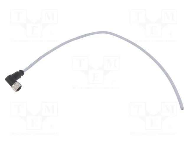 Cable: for sensors/automation; M12; PIN: 4; unshielded; plug; PUR HARTING C21320000000022