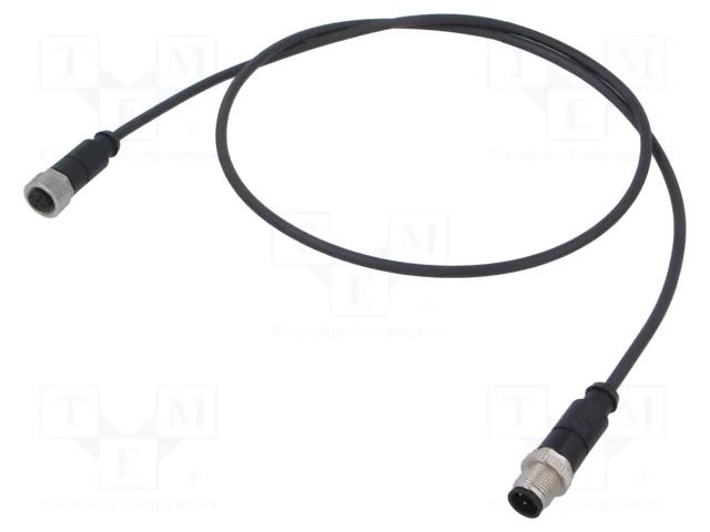 Cable: for sensors/automation; M12; PIN: 4; straight; plug; PUR HARTING C21320000000029