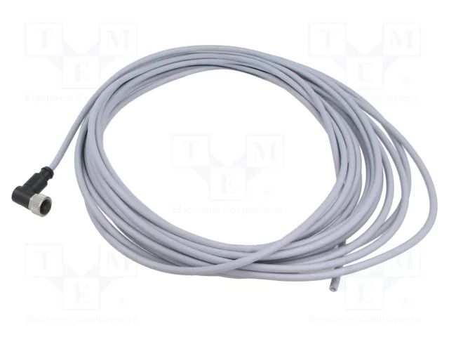 Connector: M12; plug; female; PIN: 5; angled; cables; 10m HARTING C21320000000040
