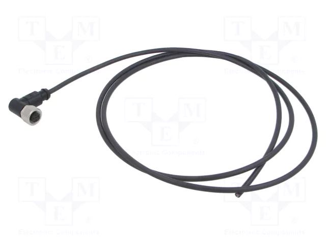 Connector: M12; plug; female; PIN: 4; angled; cables; 1.5m HARTING C21320000000050