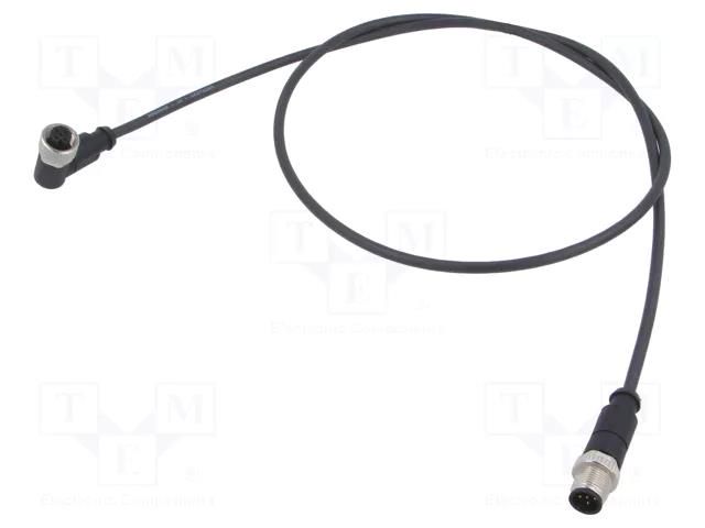 Cable: for sensors/automation; PIN: 5; plug; PUR; 1m HARTING C21320000000085