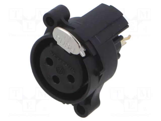 Connector: XLR; socket; female; PIN: 3; straight; with push button NEUTRIK NTR-NC3FAAV