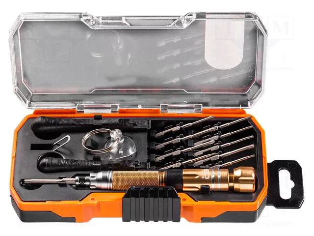 Kit: for repair smartphones; Kit: precision screwdrivers; case NEO TOOLS NEO-06-108