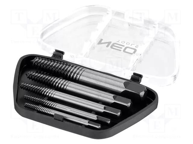 Kit: screw extractor; 5pcs. NEO TOOLS NEO-09-615