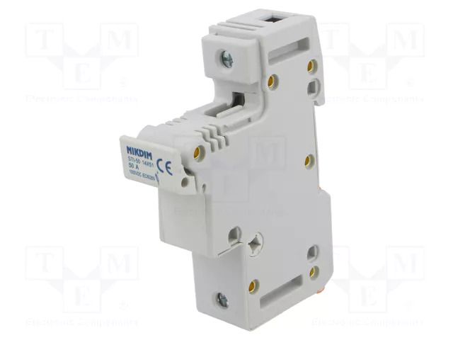 Fuse holder; 14x51mm; for DIN rail mounting; 63A NIKDIM LTD 5201451
