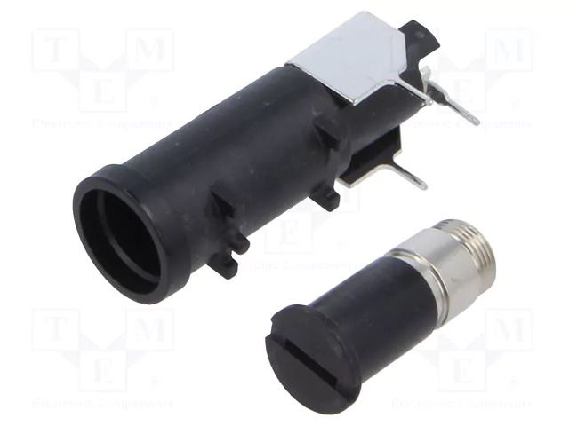 Fuse holder; 16A; 250/500VAC; FUP; THT; black; UL94V-0; IP40; 10mΩ SCHURTER 0031.2520