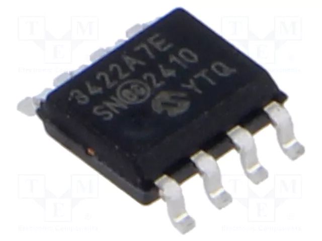 IC: A/D converter; Ch: 2; 18bit; 240sps; 2.7÷5.5V; SOIC8; tube MICROCHIP TECHNOLOGY MCP3422A7-E/SN