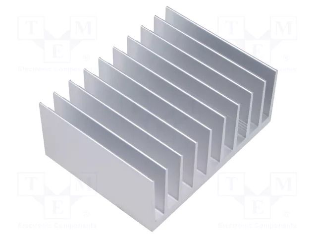Heatsink: extruded; grilled; aluminium; L: 75mm; W: 98mm; H: 40mm FISCHER ELEKTRONIK SK408/75/AL