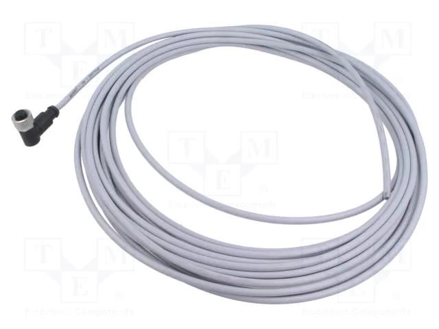 Connector: M12; plug; female; PIN: 4; angled; cables; 10m HARTING C21320000000087