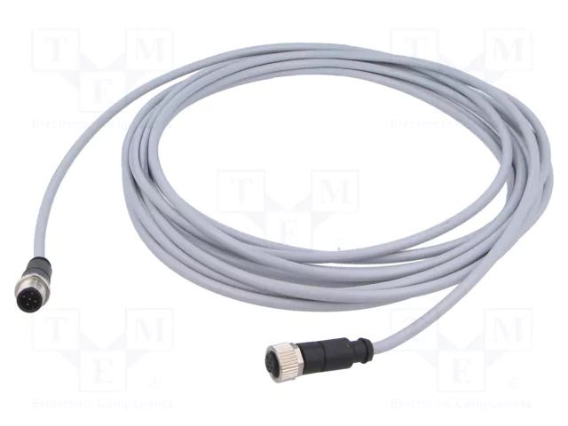 Cable: for sensors/automation; M12; PIN: 5; unshielded; plug; PVC HARTING C21320000000094