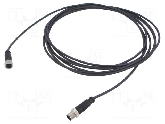 Cable: for sensors/automation; M12; PIN: 3; unshielded; plug; PUR HARTING C21320000000108