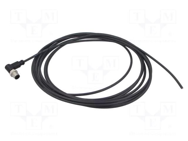 Connector: M12; plug; male; PIN: 4; angled; cables; 5m HARTING C21320000000127