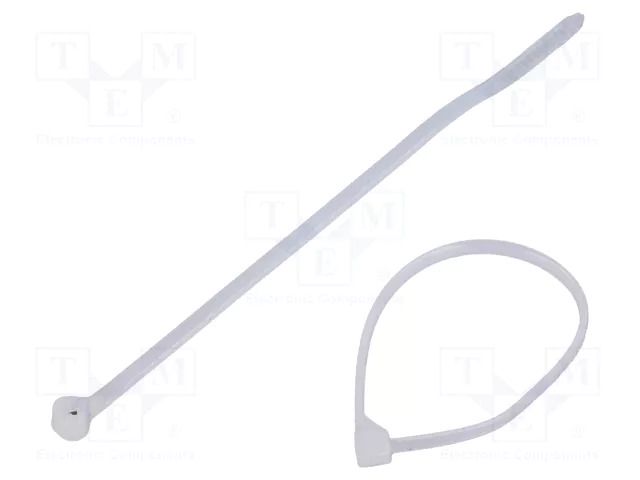 Cable tie; with a metal clasp; L: 92mm; W: 2.3mm; natural; 80N ABB TY23M