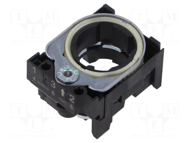 Mounting unit; 22mm; 45; front fixing EAO 45-2300.3000.000