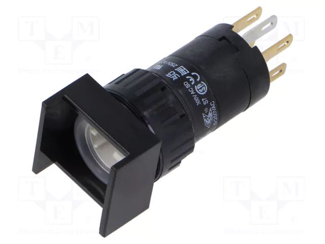 Switch: body; 16mm; Stabl.pos: 1; NC + NO; 51; Pos: 2; Ø16.2mm; square EAO 51-151.022