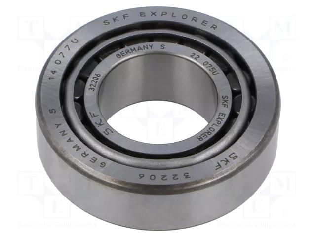 Bearing: tapered roller; Øint: 30mm; Øout: 62mm; W: 21.25mm SKF SKF32206J2/Q