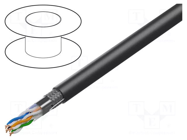 Wire; SF/UTP; 4x2x26AWG; industrial Ethernet,outdoor; 5e; Cu; PUR BELDEN 74002PU.01305