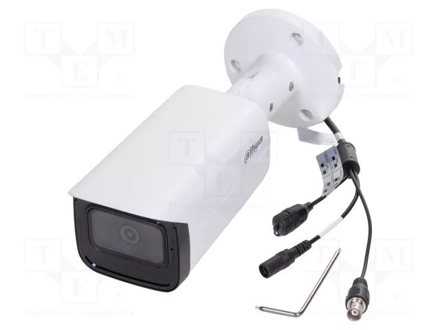 Camera: CCTV IP; Dim: 244.1x90.4x90.4mm; white-black; -40÷60°C DAHUA 6923172580818