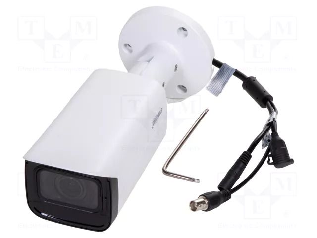 Camera: CCTV IP; Dim: 244.1x90.4x90.4mm; white-black; -30÷60°C DAHUA 6923172581167