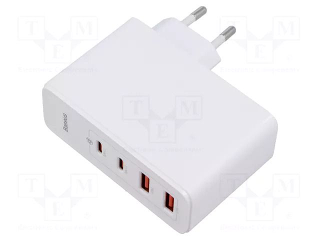 Power supply: switching; mains,plug-in; 5÷20VDC; 100W; white; 5A BASEUS CCGAN2P-L02