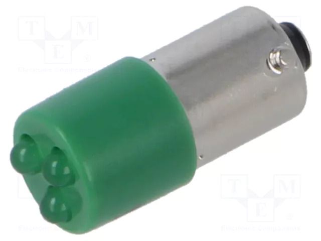 LED lamp; green; BA9S,T10; 230VAC; plastic; -20÷60°C CML INNOVATIVE TECHNOLOGIES 18626231