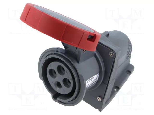 Connector: AC supply 3-phase; socket; female; PIN: 4; 30A; 415V AMPHENOL 2CMA101244R1000