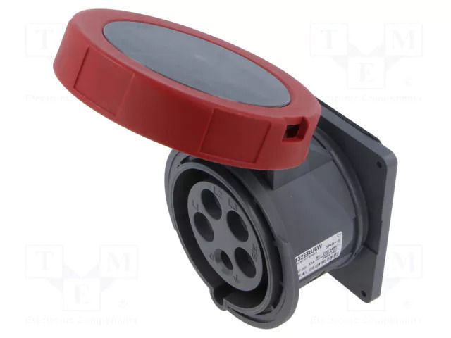 Connector: AC supply 3-phase; socket; female; PIN: 5; 415V; IP&S AMPHENOL 2CMA101319R1000