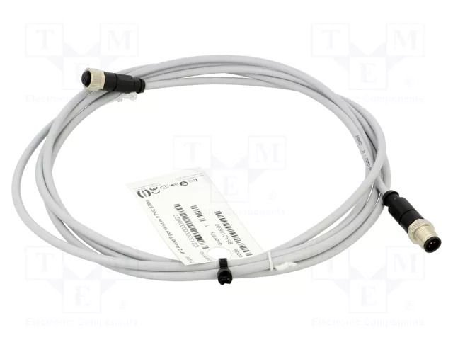 Cable: for sensors/automation; PIN: 5; plug; PVC; 3m HARTING C21320000000027