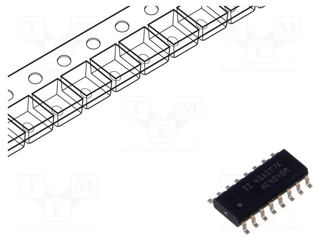 IC: digital; 12bit,binary counter,up counter; SMD; SO16; HC; 35MHz TEXAS INSTRUMENTS CD74HC4040M96