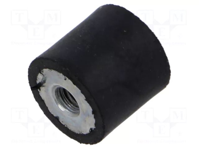 Vibration damper; M5; Ø: 16mm; rubber; L: 15mm; Shore hardness: 40±5 ELESA+GANTER EG-414854