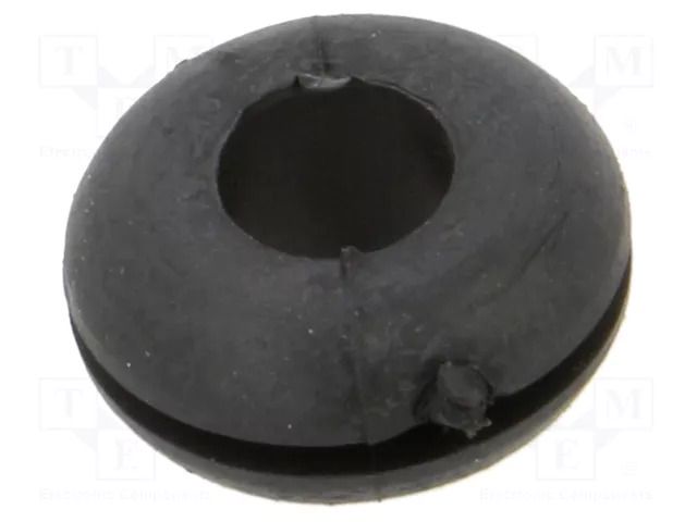 Grommet; Ømount.hole: 8mm; Øhole: 4.8mm; black; -40÷135°C; UL94HB ESSENTRA ESS-10089569