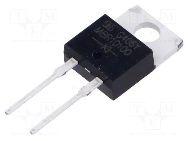 Diode: Schottky rectifying; THT; 100V; 10A; TO220AC; tube TAIWAN SEMICONDUCTOR MBR10100-TSC