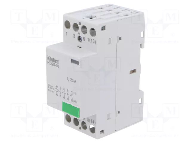 Contactor: 4-pole installation; 25A; 230VAC,220VDC; NO x4; IKD ISKRA IKD25-40/230V