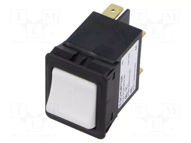 Circuit breaker; Urated: 240VAC; 60VDC; 4A; DPST; Poles: 2; SNAP-IN SCHURTER TA35-CBTWF040C0