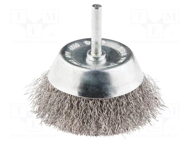 Cup brush; 75mm; Ø: 6.25mm; steel,acid resistant steel GRAPHITE 57H600