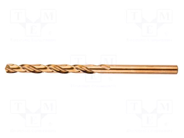 Drill bit; for metal; Ø: 4.5mm; high speed steel cobalt HSS-Co GRAPHITE 57H028