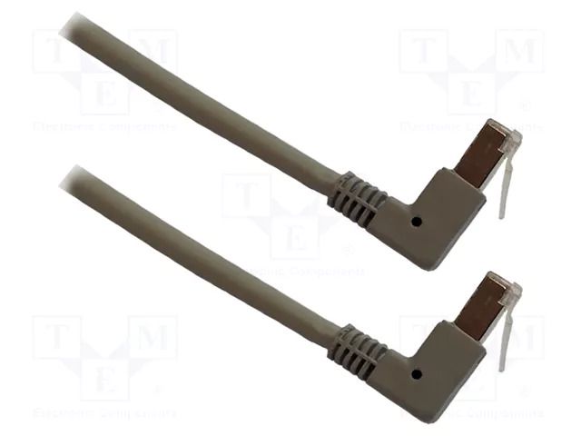Patch cord; RJ45 down angled plug,both sides; U/UTP; 5e; Cu; LSZH MCI MCI-100665