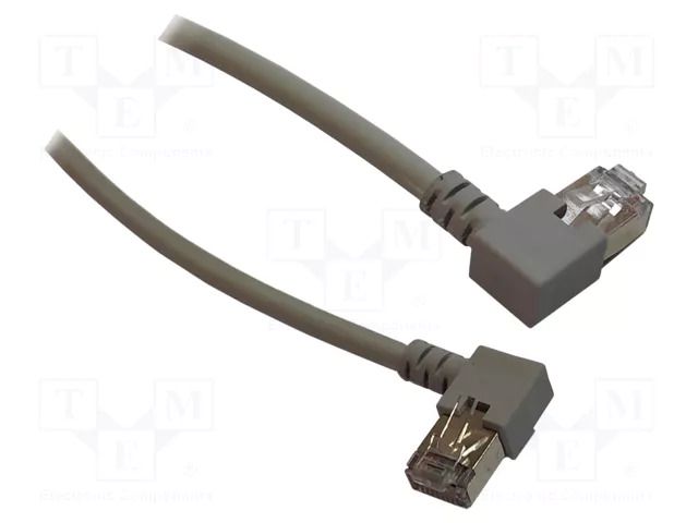 Patch cord; F/UTP; Cat: 6; stranded; Cu; 2m; LSZH; grey; 26/7AWG MCI MCI-100791