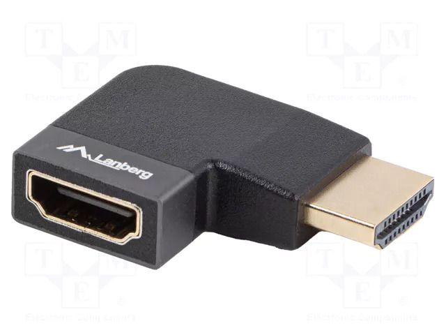 Adapter; HDMI socket,HDMI plug 270° left/right; HDMI 2.1 LANBERG AD-HDMI-10