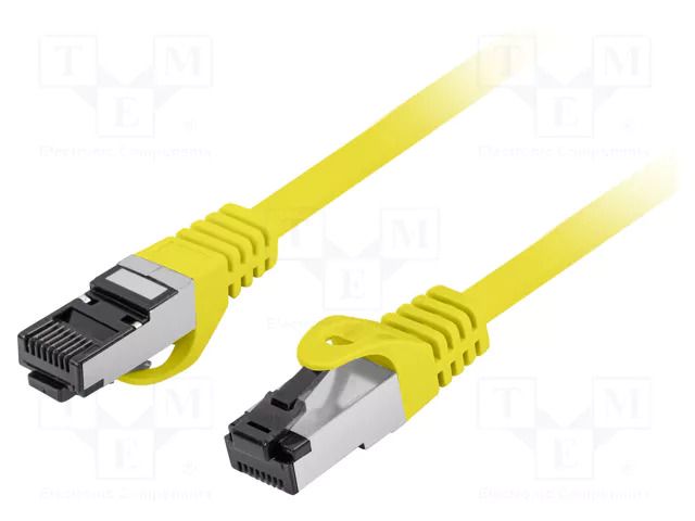Patch cord; RJ45 plug,both sides; S/FTP; Cat 8.1; stranded; Cu; 5m LANBERG PCF8-10CU-0500-Y