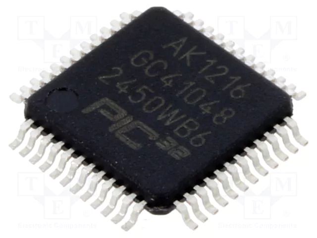 IC: PIC microcontroller; 128kB; 200MHz; 3÷3.6VDC; SMD; TQFP48 MICROCHIP TECHNOLOGY 32AK1216GC41048IPT